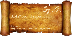 Szóbel Izabella névjegykártya